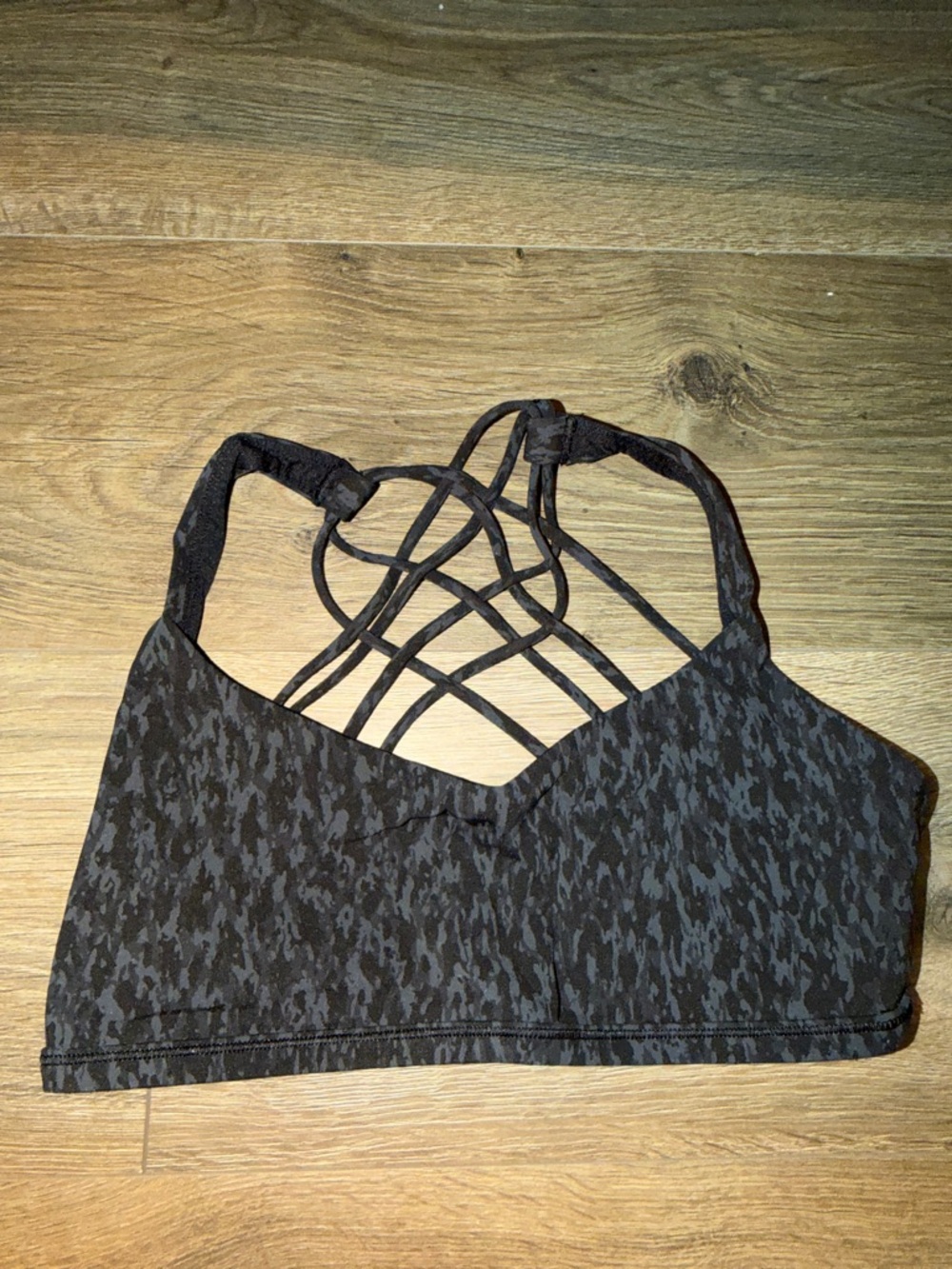 lululemon athletica Black Strappy Sports Bra